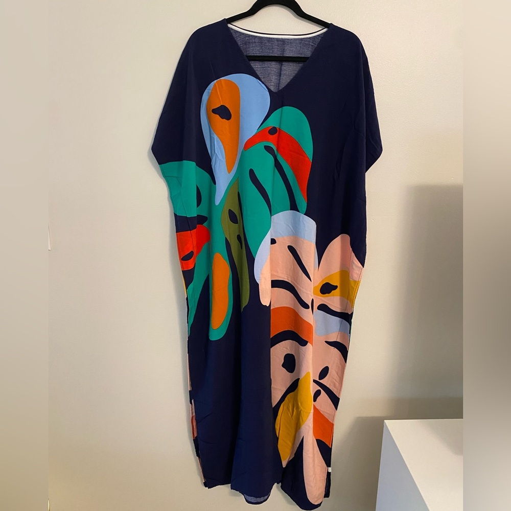 Colorful Kaftan Women's Swim Cover-Up